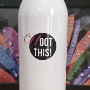 White U GOT THIS! Drink bottle
